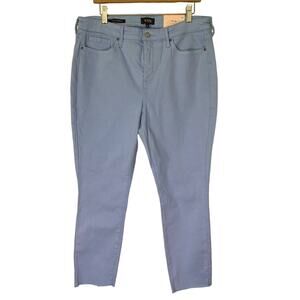 New NYDJ Alina Legging Blue High Rise Raw ankle Jeans Womens size 14 Casual
